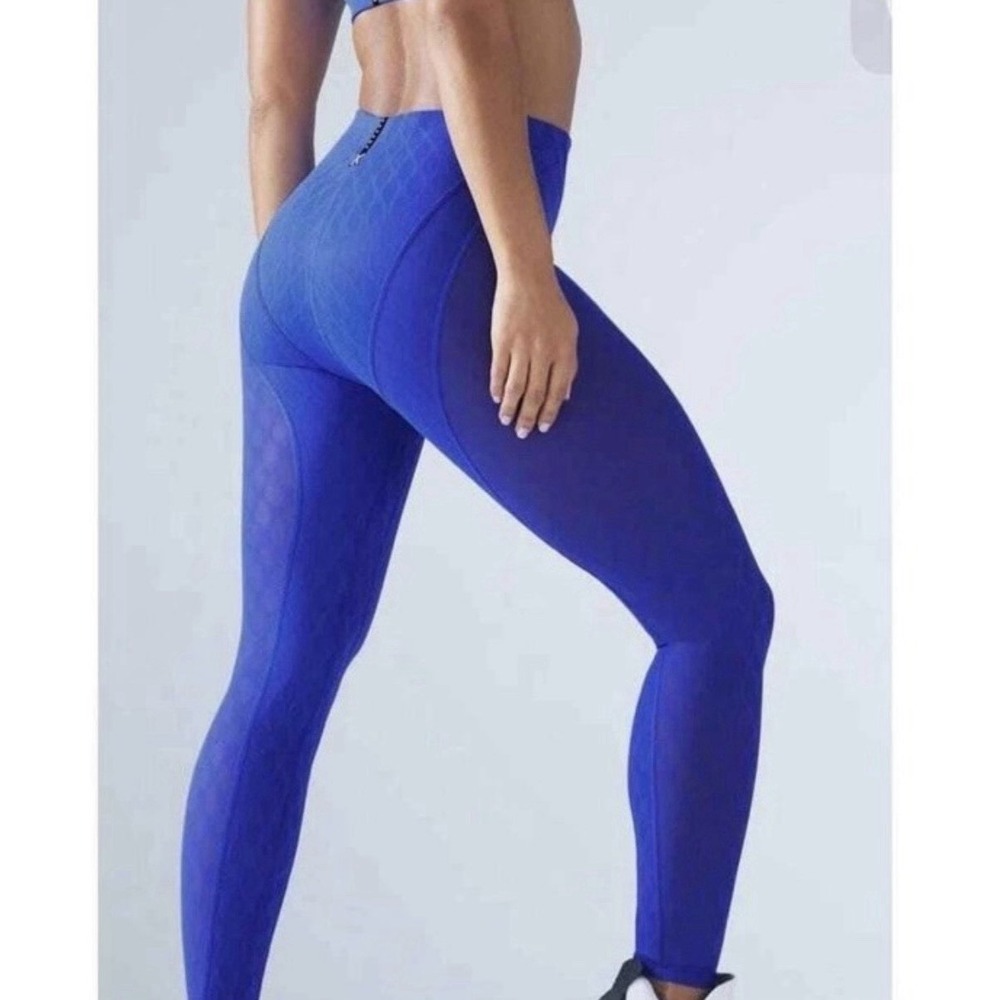 Savage‎ x Fenty Peak Performance High-Waist X Mesh Legging XS Blue NWT